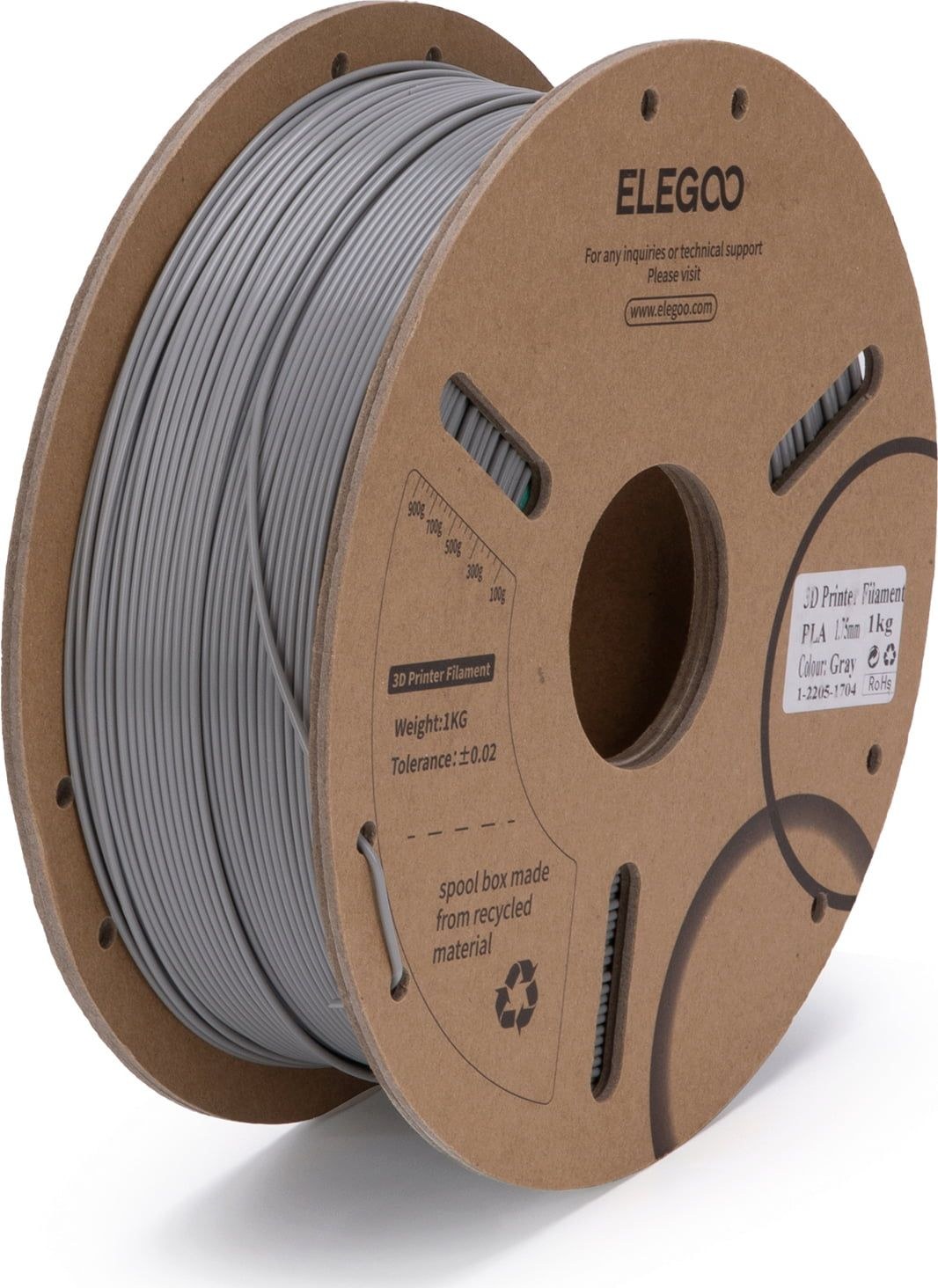 Elegoo - PLA Matte Slate Grey 1.75mm / 1000g Filament