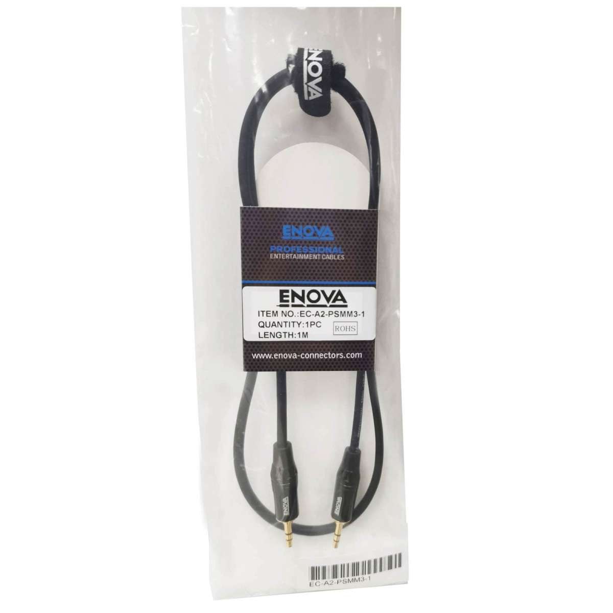 Enova - EC-A3-PSMPLM-1 3.5mm to 6.35mm Jack Cable 1m