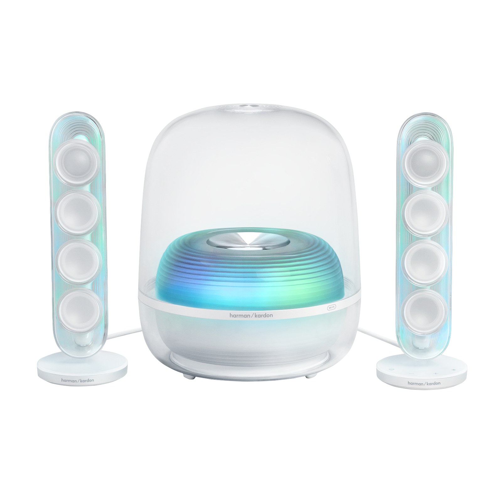 Harman Kardon SoundSticks 5 Wi-Fi 2.1 Speaker System - White — view 2