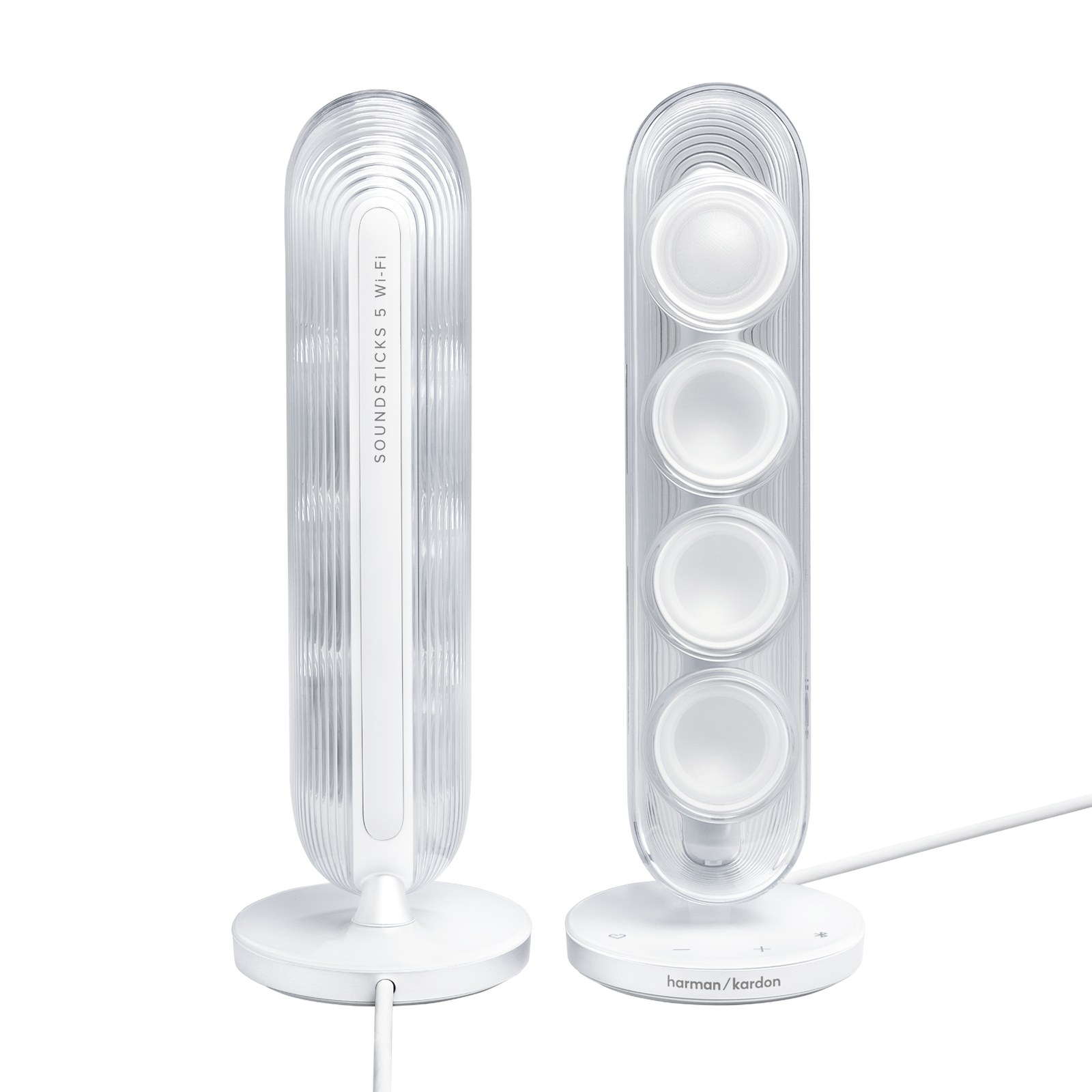 Harman Kardon SoundSticks 5 Wi-Fi 2.1 Speaker System - White — view 3