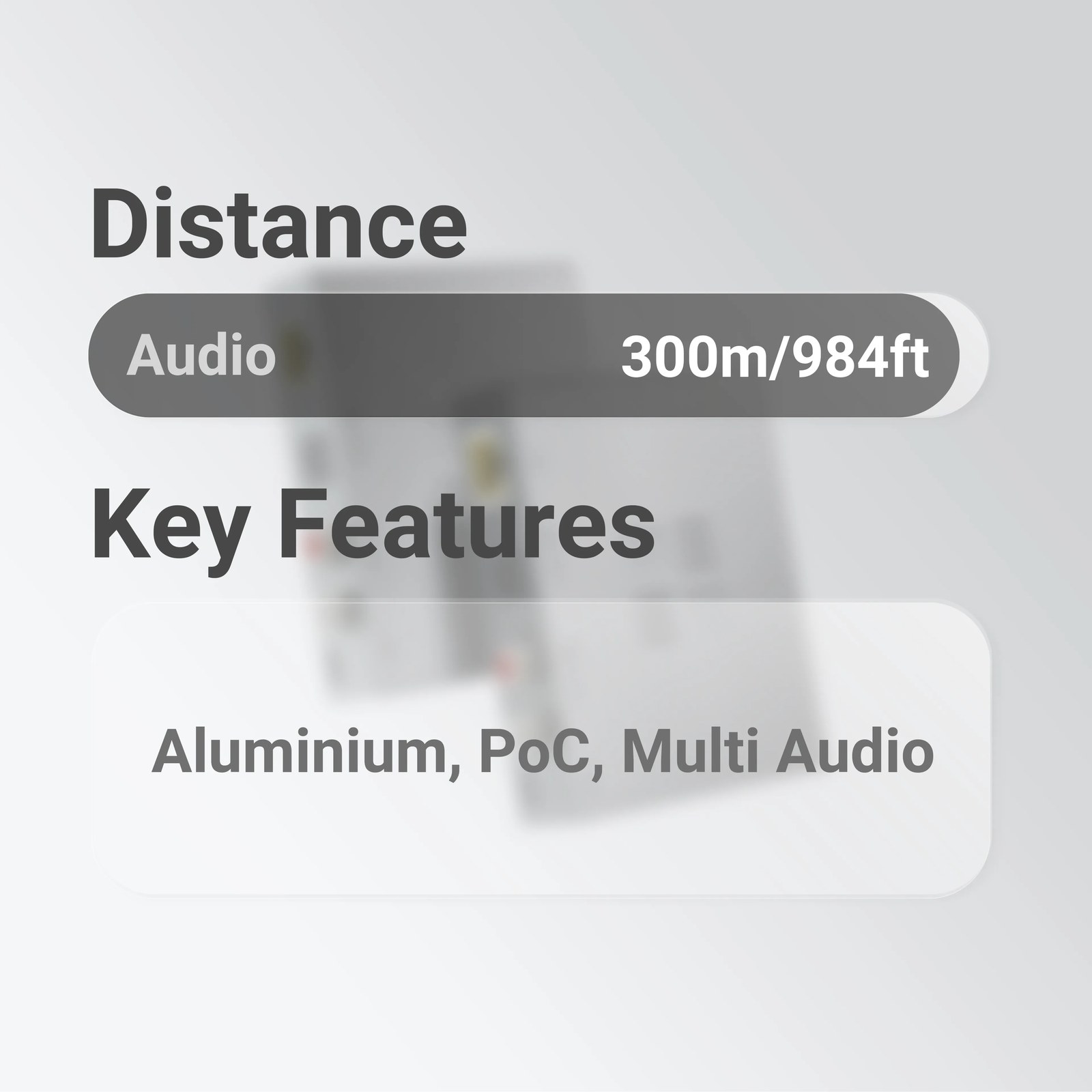 HDANYWHERE XTND Audio (300) Long-Range Stereo Audio Extender over Cat6 — view 2