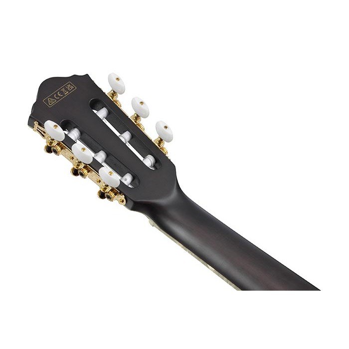 Ibanez TOD10N-TKF - Tim Henson Signature Nylon-String Acoustic-Electric Guitar, Transparent Black Flat — view 2