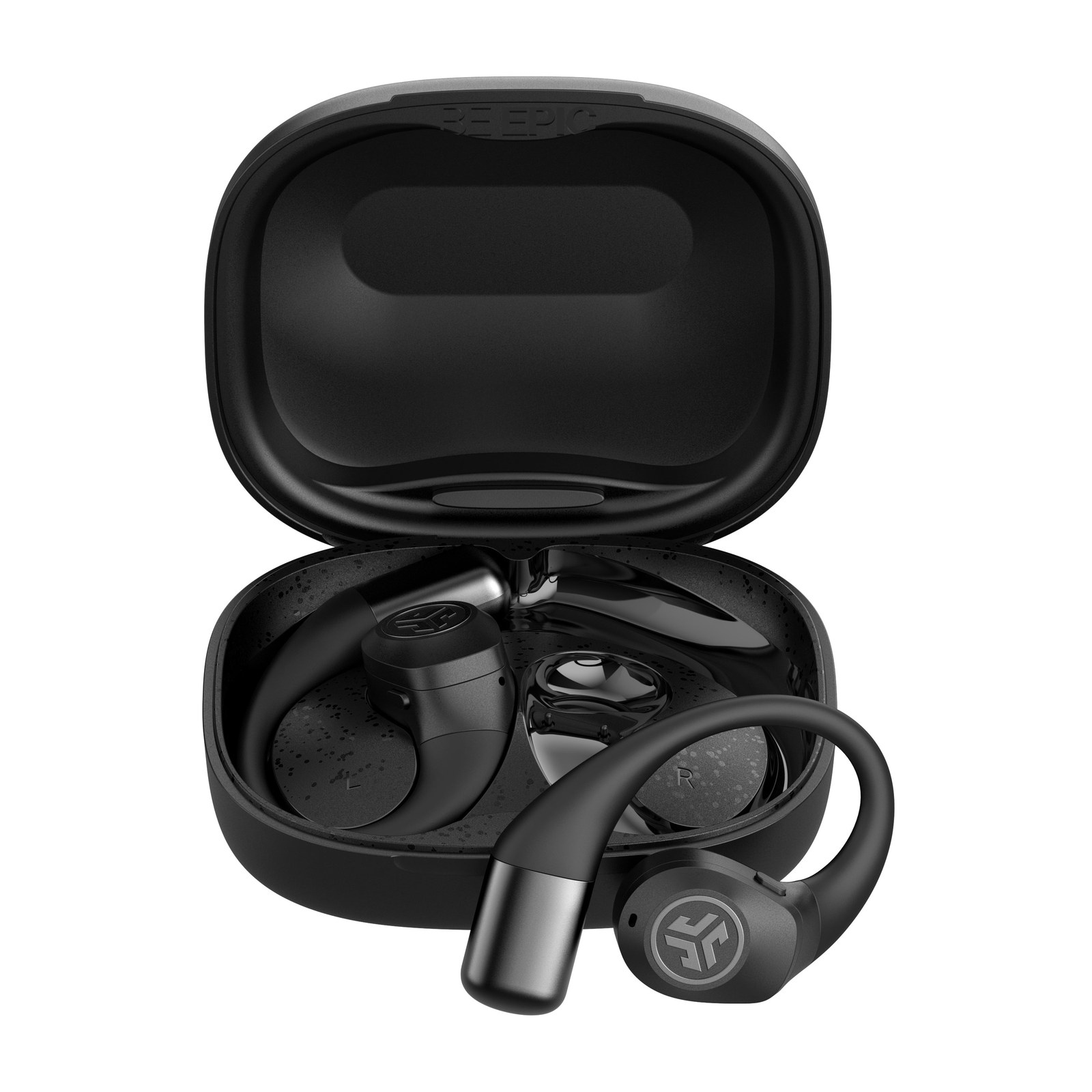 JLab Epic Open Sport Air Conduction Open-Ear Wireless Earbuds - Black — view 2
