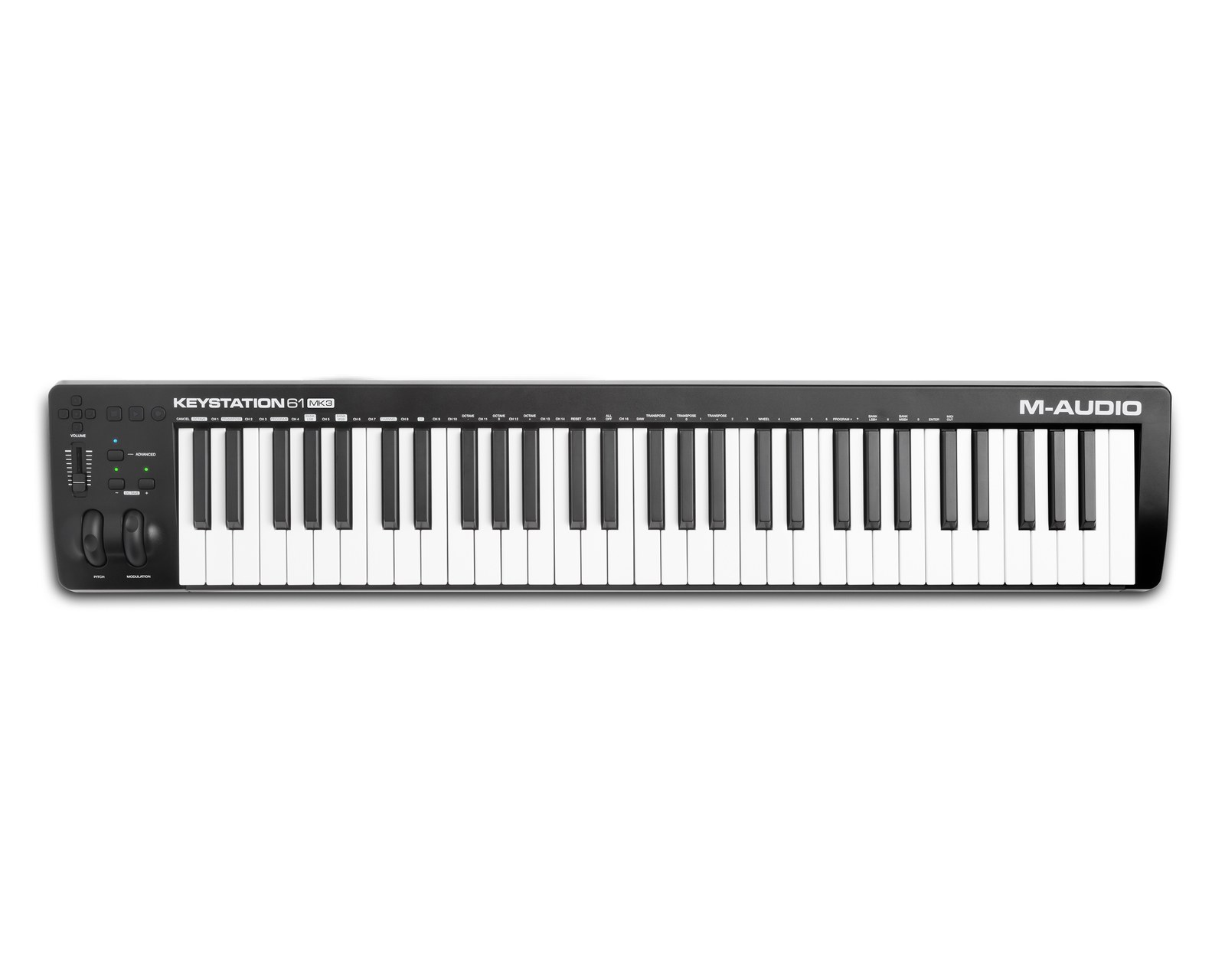 M-Audio Keystation 61 MK3 61-Key Semi-Weighted USB MIDI Keyboard Controller — view 2
