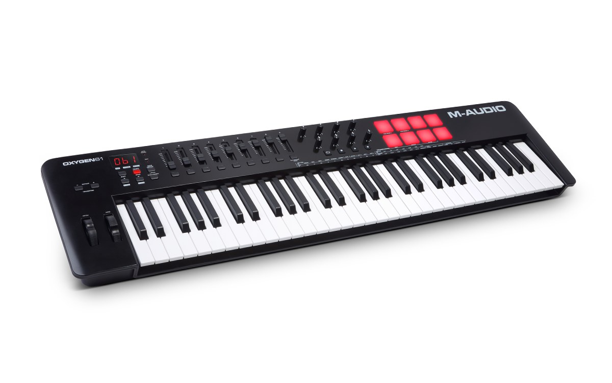 M-Audio Oxygen 61 (MKV) 61-Key USB MIDI Controller with Pads, Faders and Smart Controls