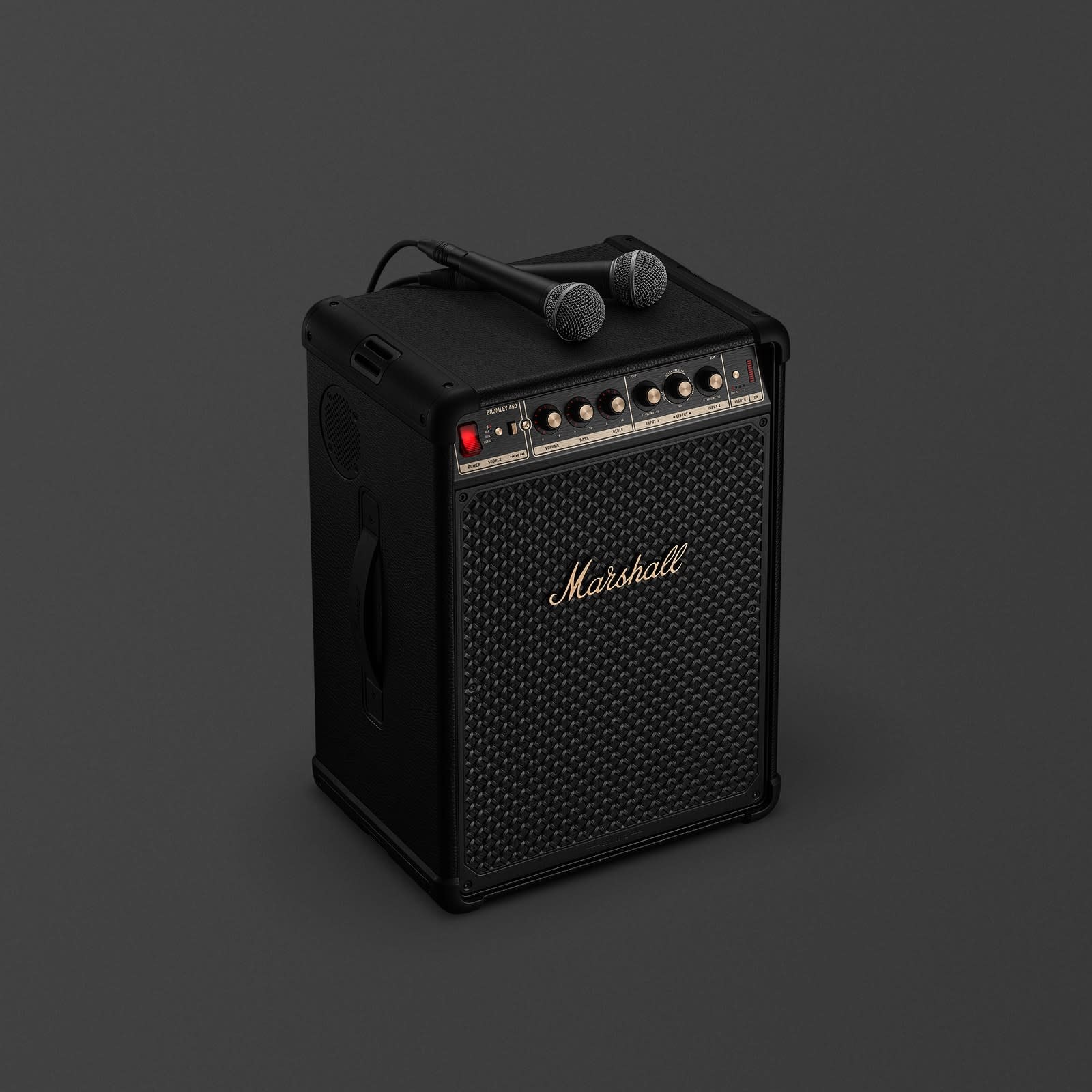 Marshall Bromley 450 Portable Bluetooth Party Speaker - Black & Brass — view 2