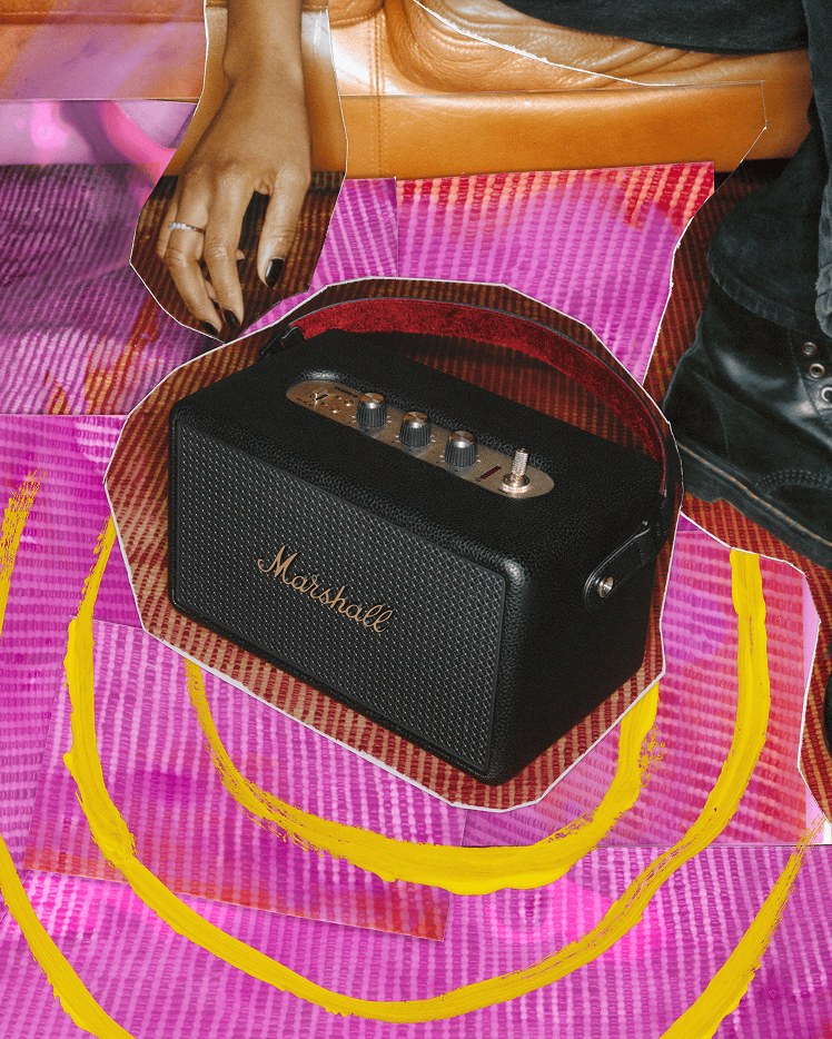 Marshall Kilburn III Portable Bluetooth Speaker - Black & Brass — view 2