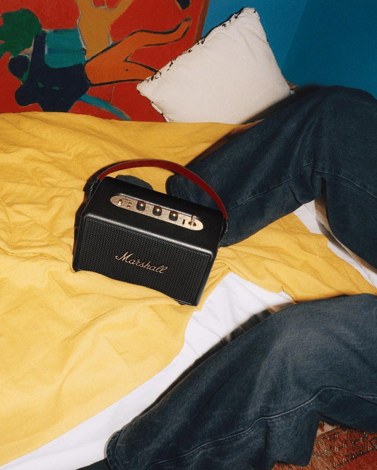 Marshall Kilburn III Portable Bluetooth Speaker - Black & Brass — view 3