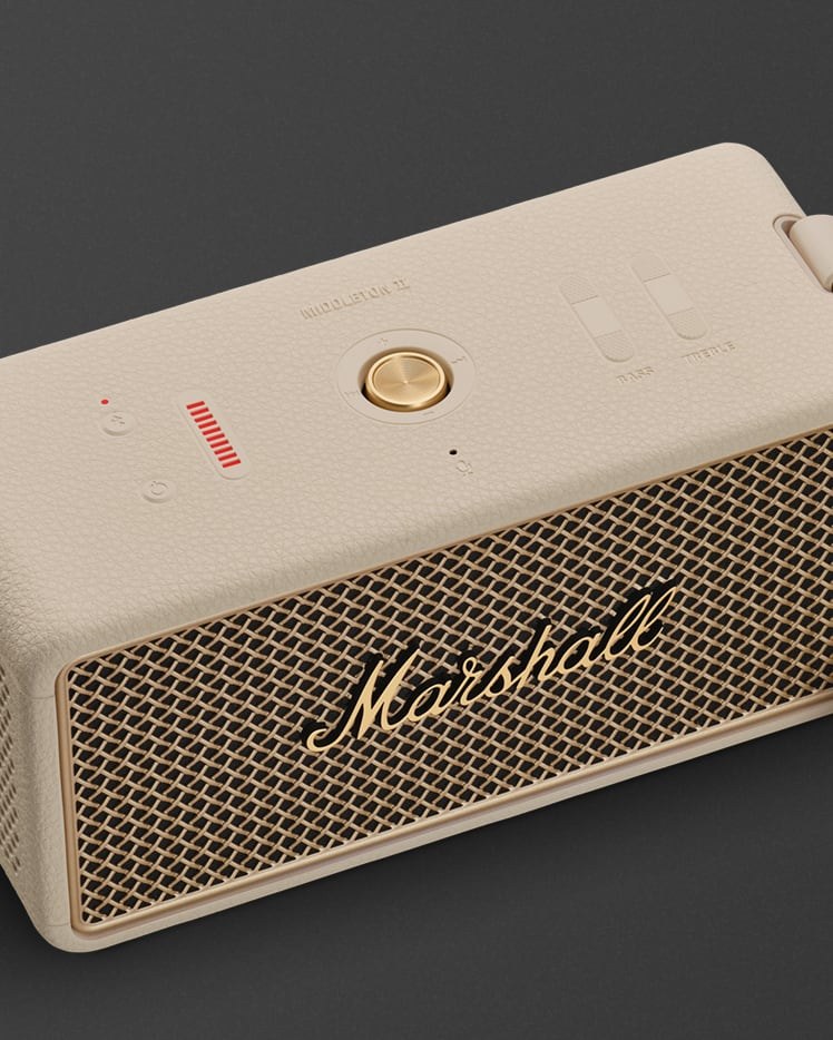 Marshall Middleton II - Portable BT Speaker Cream
