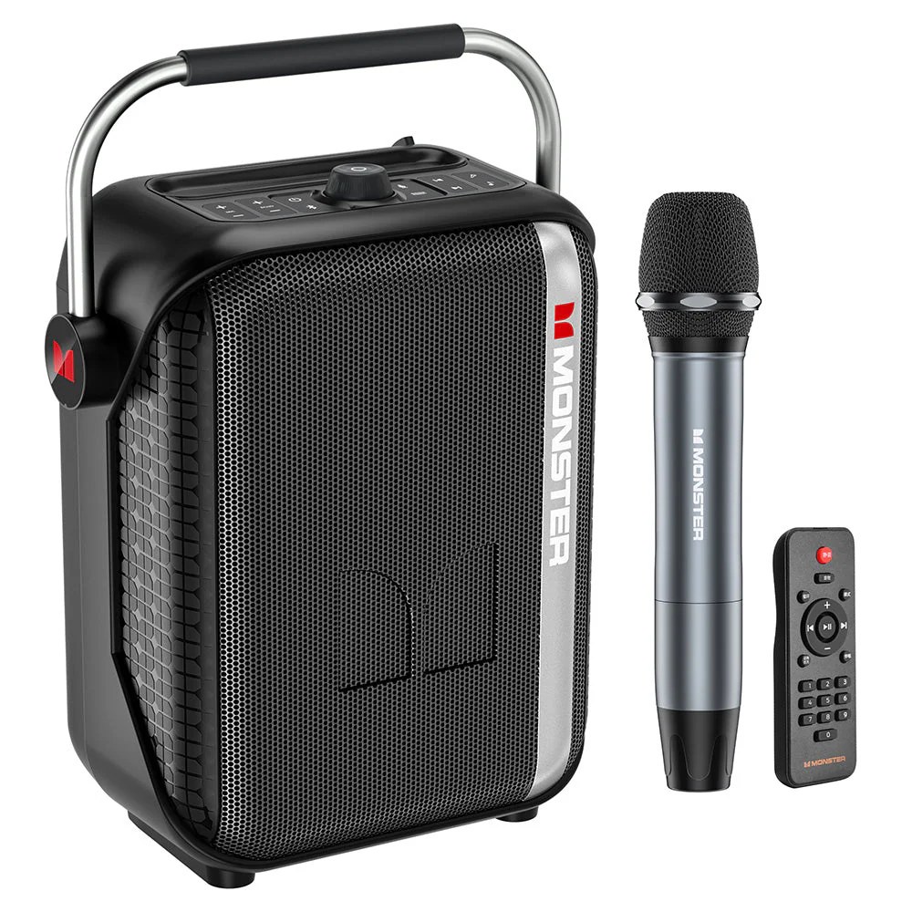 Monster Traveler Mini (M184BK) Portable Bluetooth Speaker w/ Mic