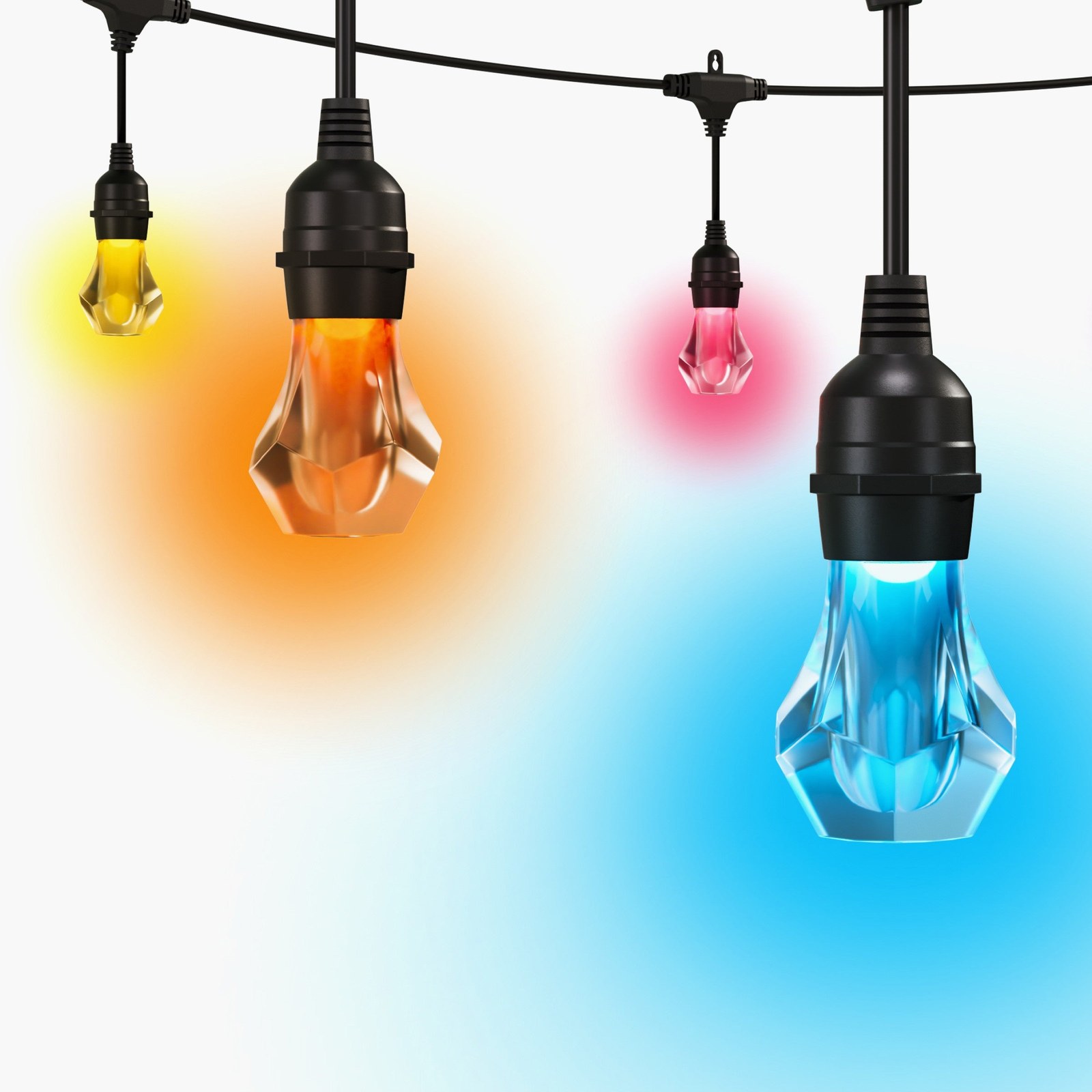 Nanoleaf Matter Smart Outdoor String Lights Starter Kit, 15 m, 20 Bulbs