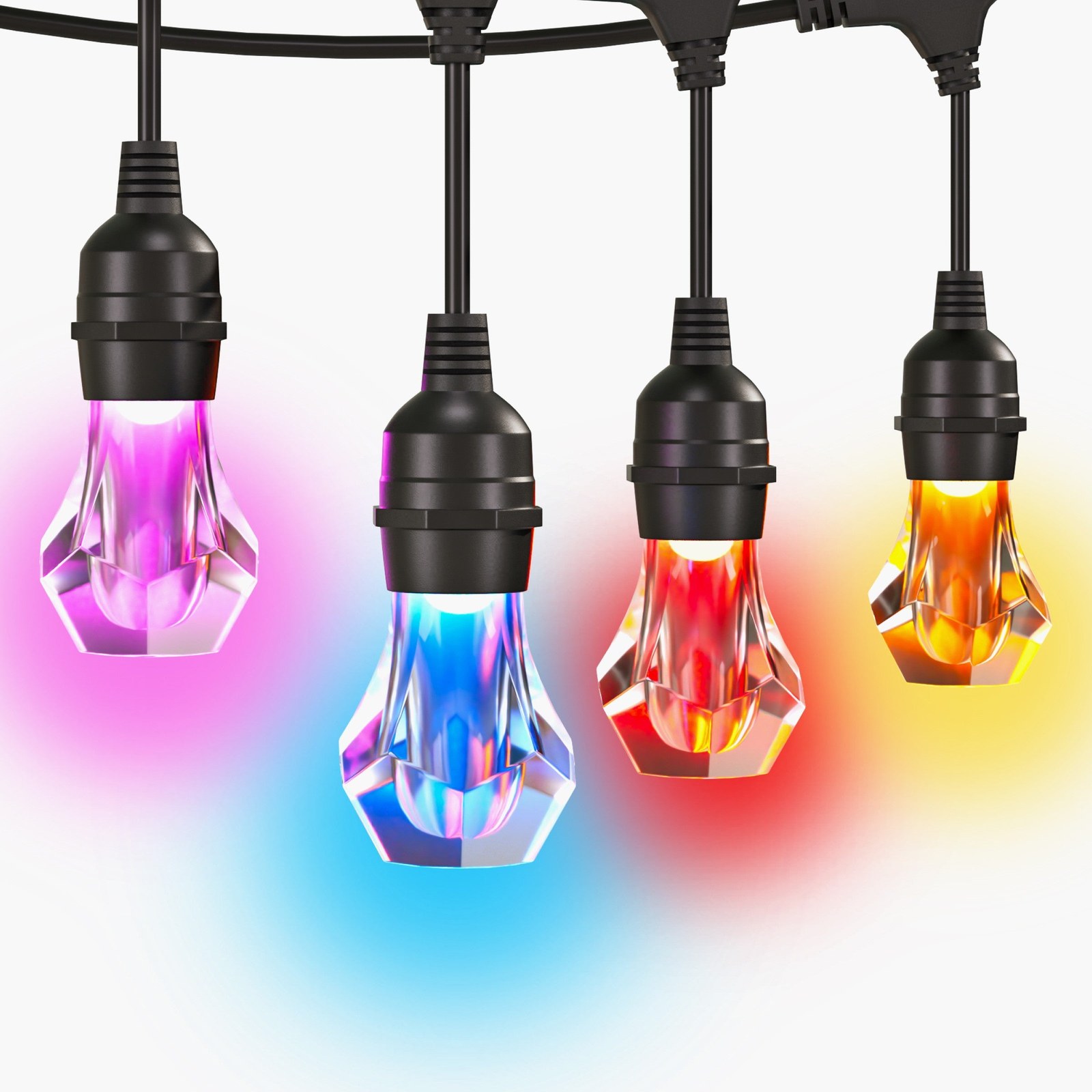 Nanoleaf Matter Smart Outdoor String Lights Starter Kit, 30 m, 40 Bulbs