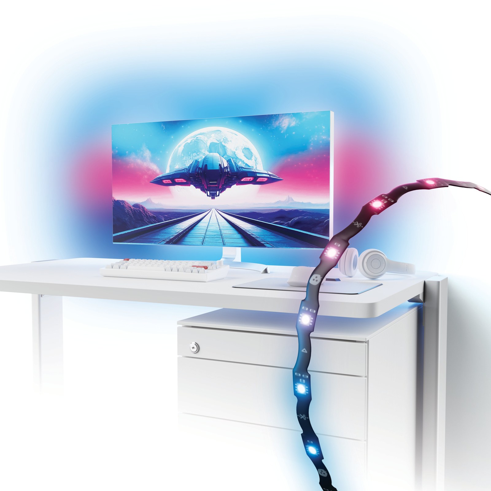 Nanoleaf PC Screen Mirror Lightstrip, 2.5 m USB