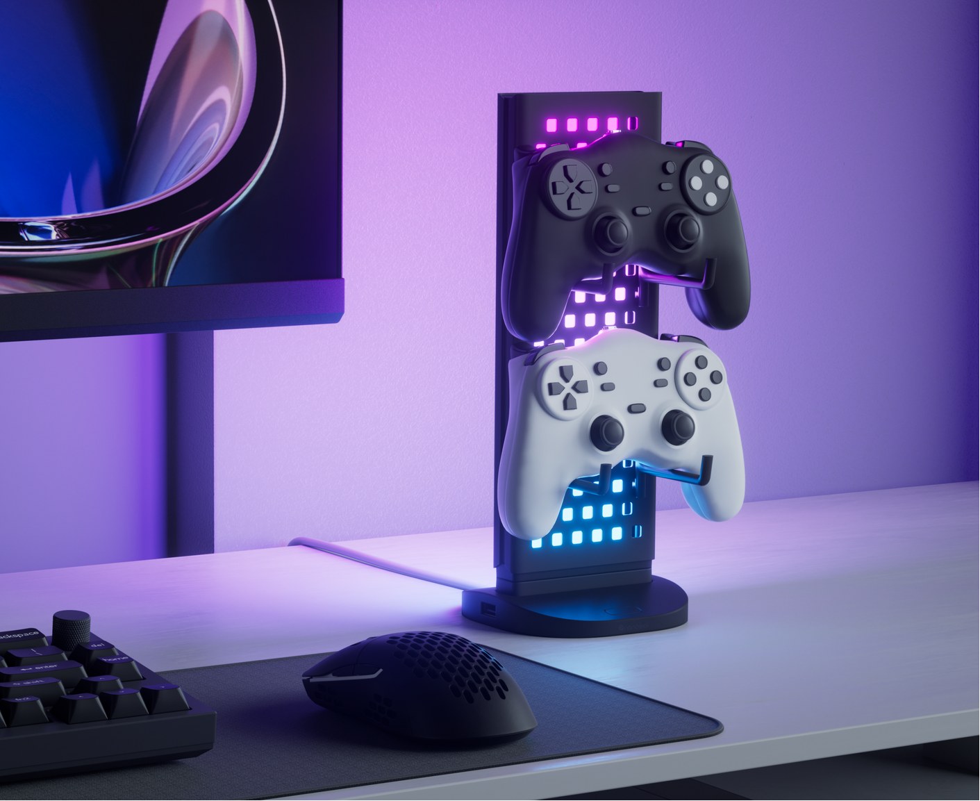 Nanoleaf Pegboard Desk Dock — view 2