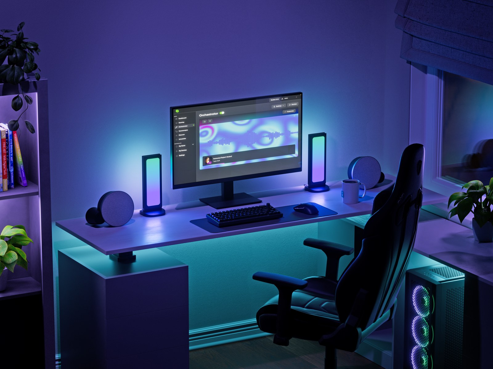 Nanoleaf Pegboard Desk Dock — view 3