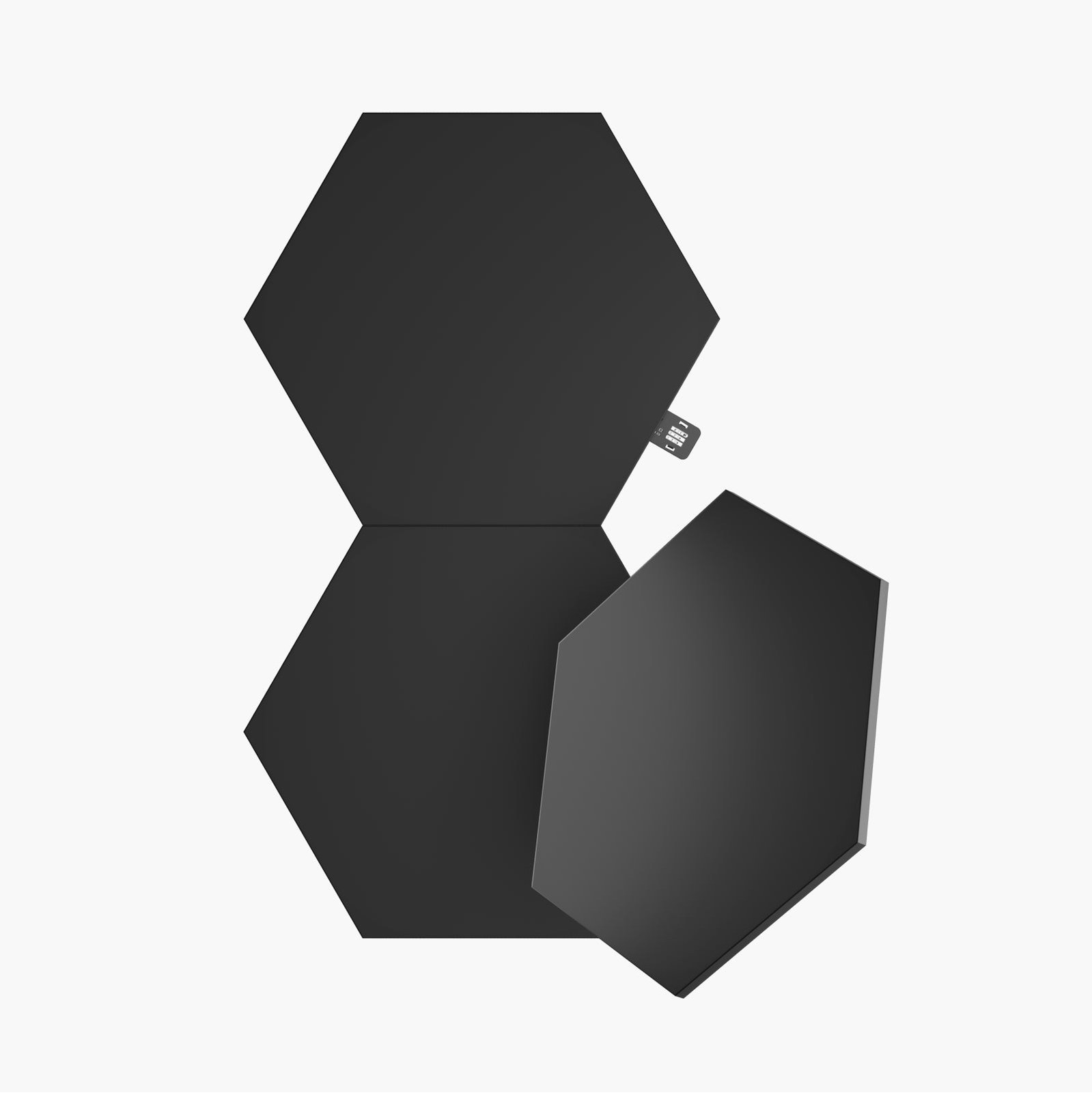 Nanoleaf Shapes Hexagons Expansion Pack, Black, 3 Panels