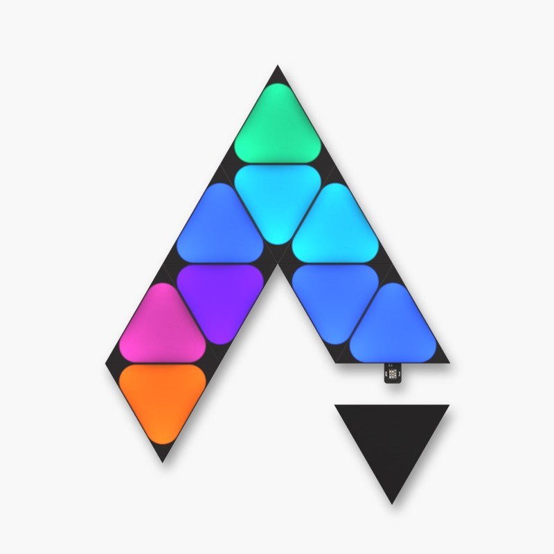 Nanoleaf Shapes Mini Triangles Expansion Pack, Black, 10 Panels — view 2