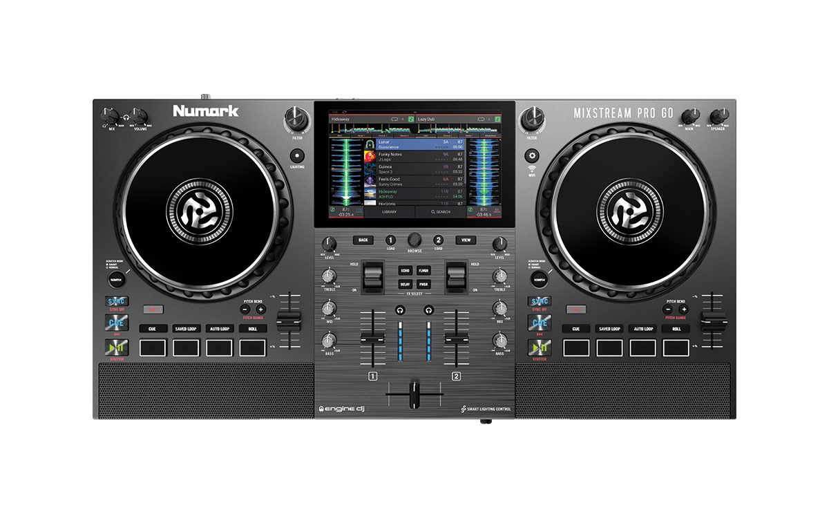 Numark Mixstream Pro Go Battery-Powered Standalone DJ Controller
