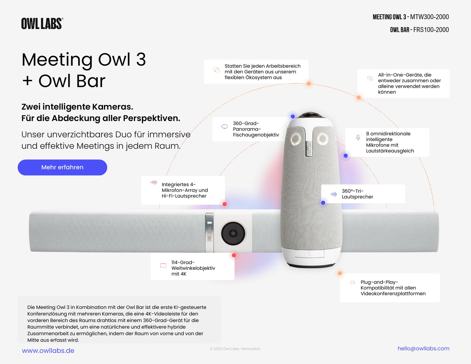 Owl Labs - Meeting Owl Bar - Black