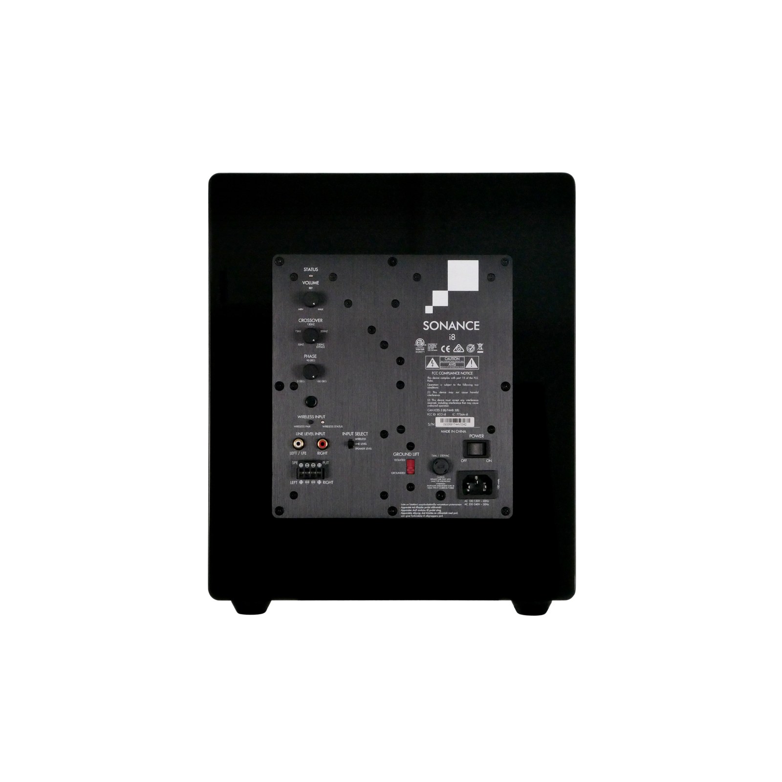 Sonance Impact I8 8" Powered Subwoofer - Gloss Black — view 3