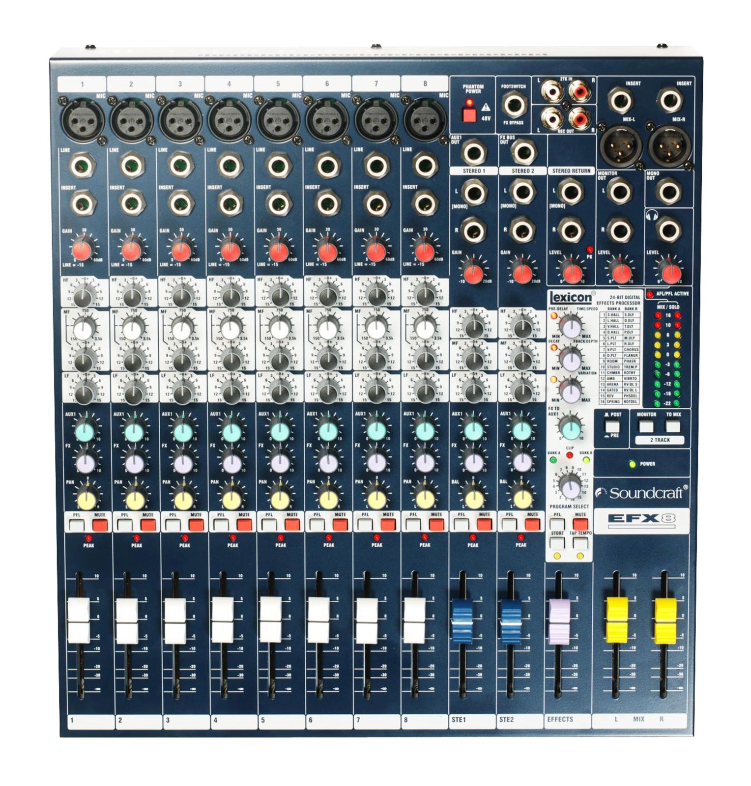 Soundcraft EFX8 8-Channel Mixer with Lexicon Effects — view 2