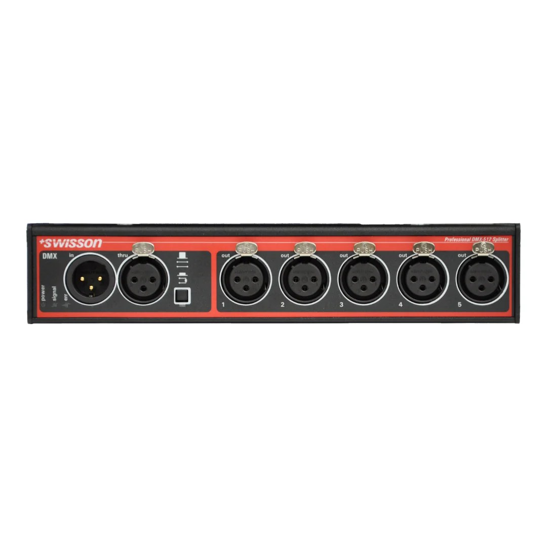 Swisson 3B - DMX Splitter Box 5 Outputs 3Pin XLR