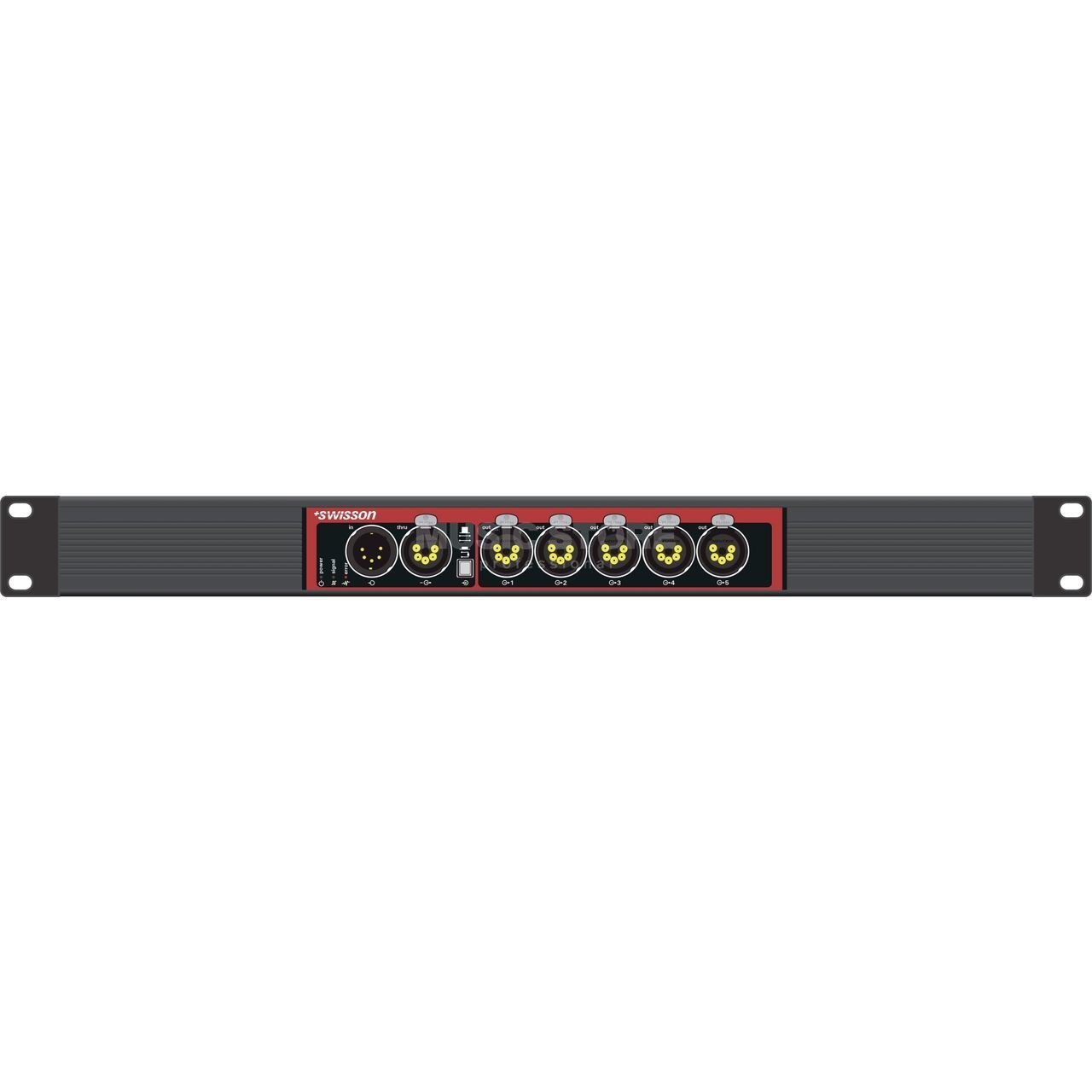 Swisson 5R - DMX SPLITTER SINGLE-RACK 5 OUTPUTS 5PIN XLR