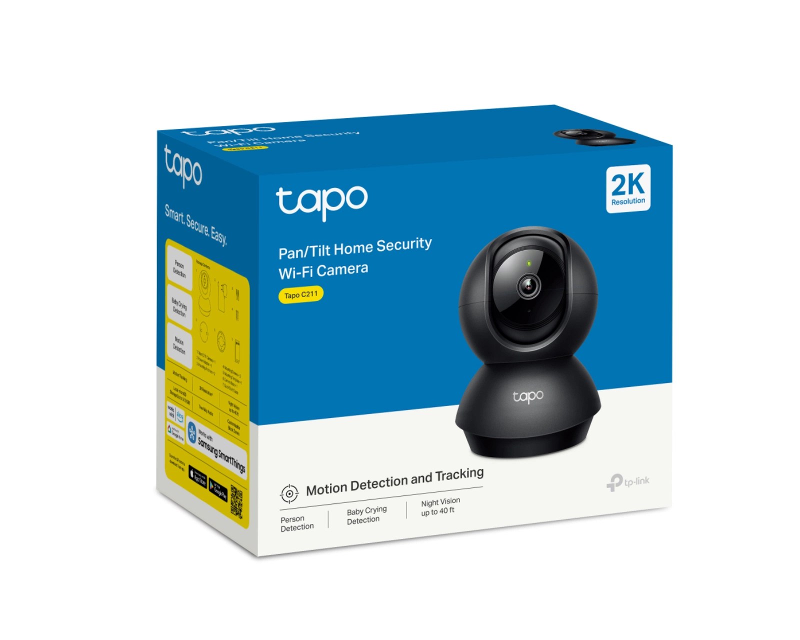 Tp-Link TAPO C211 - TP Link Pan or Tilt Home Security WiFi Camera