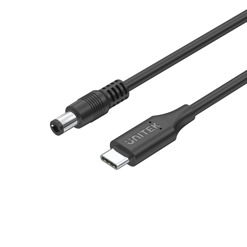 UNITEK C14119BK | 1.8M 65W USB TYPE-C TO DC CHARGING CABLE – DC JACK 5.5 X 1.7MM