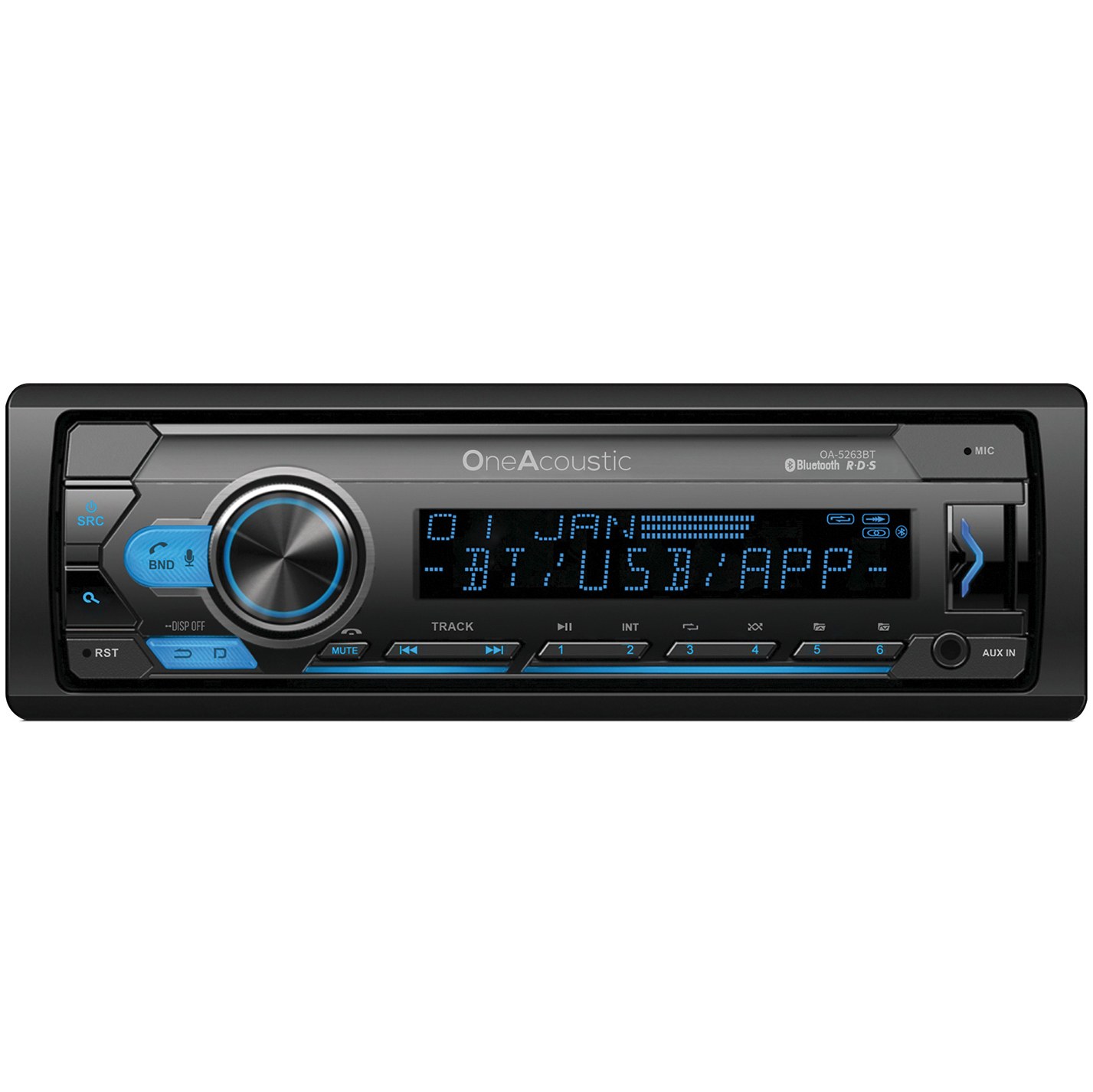 OneAcoustic Pro Series 1din media player with BT