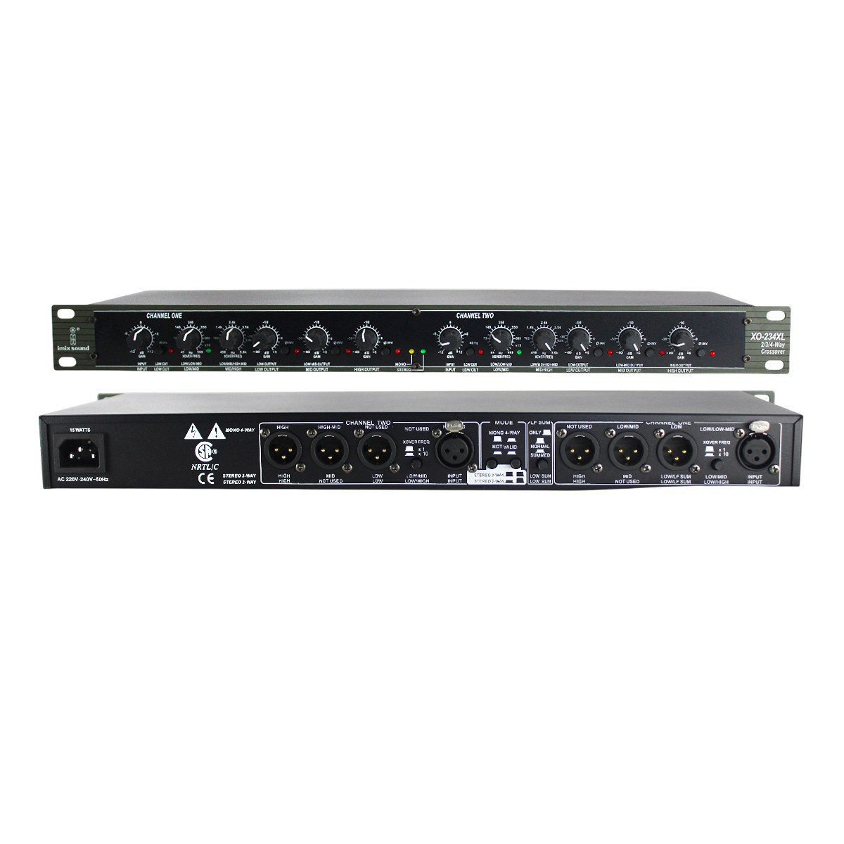 Imix Sound - XO-234XL 4-Way Audio Crossover