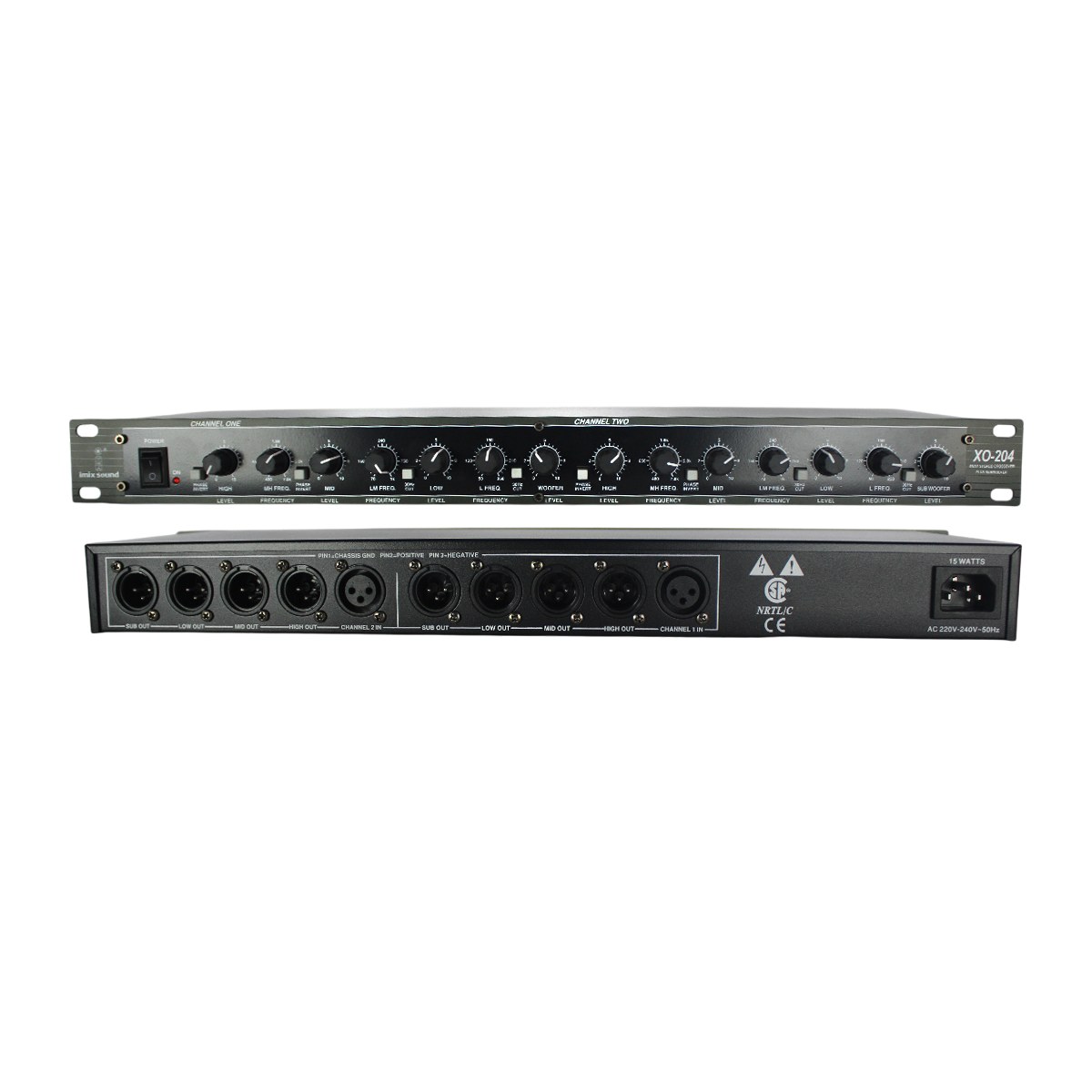 Imix Sound - XO-204 3-Way Professional Audio Crossover
