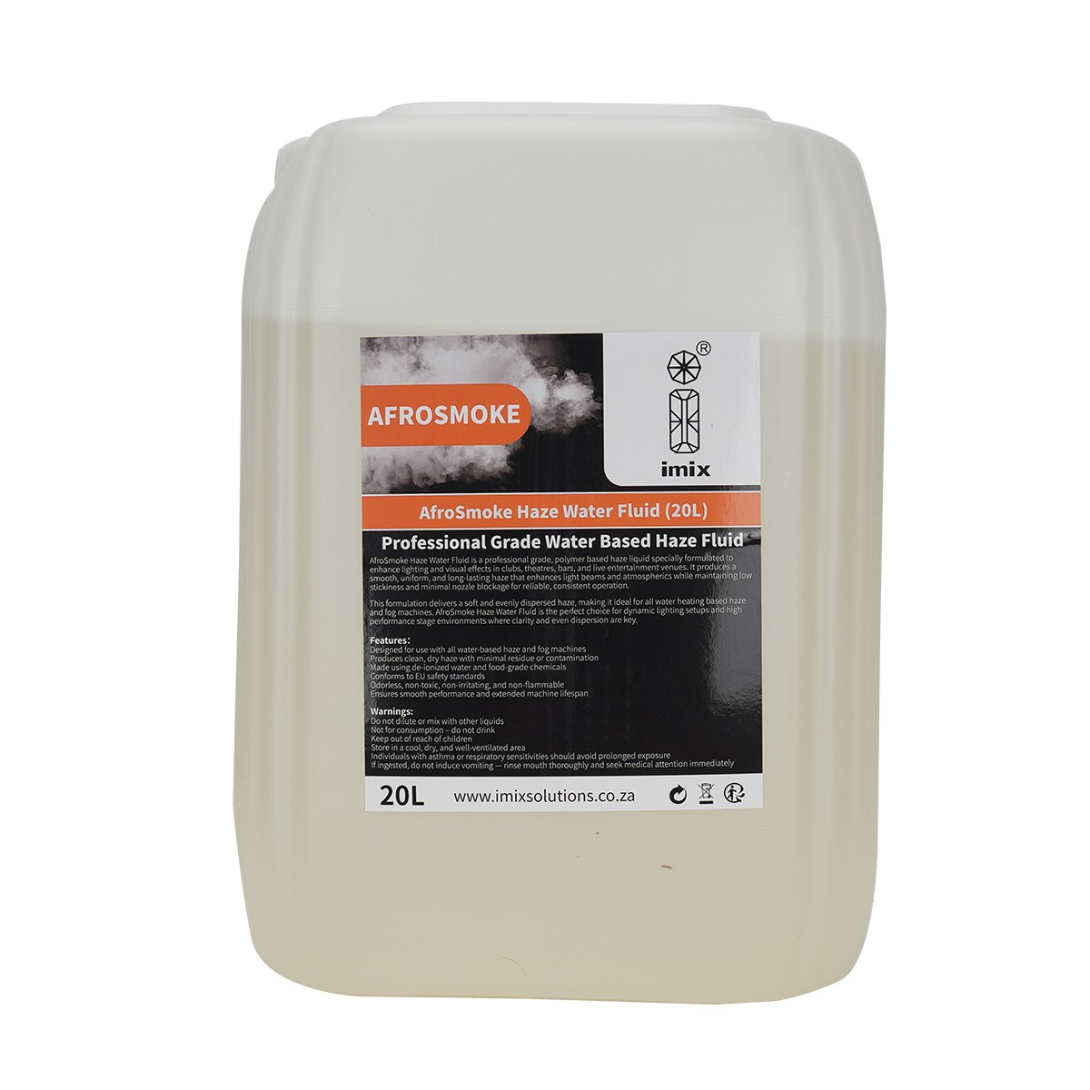 Imix - AfroSmoke 20L Water-Based Haze Machine Fluid — view 1