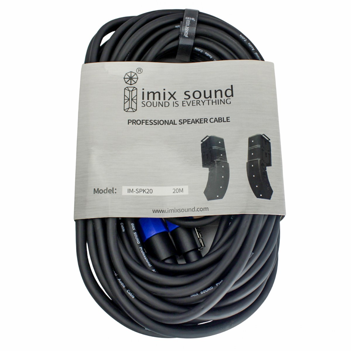 Imix - IM-SPK20 Speakon to Speakon Speaker Cable (20m)