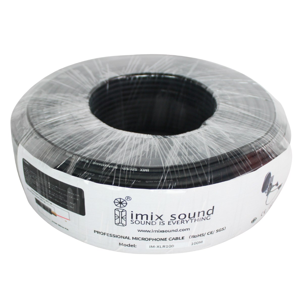 Imix - IM-XLR100 XLR Microphone Cable (100m, No Plugs)