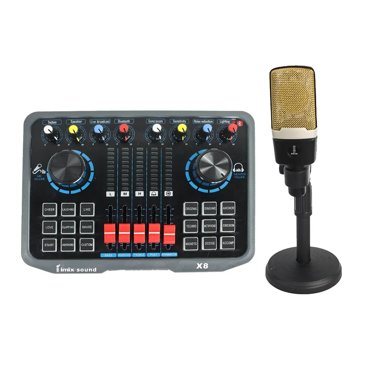 Imix - X8 Microphone Sound Card Combo