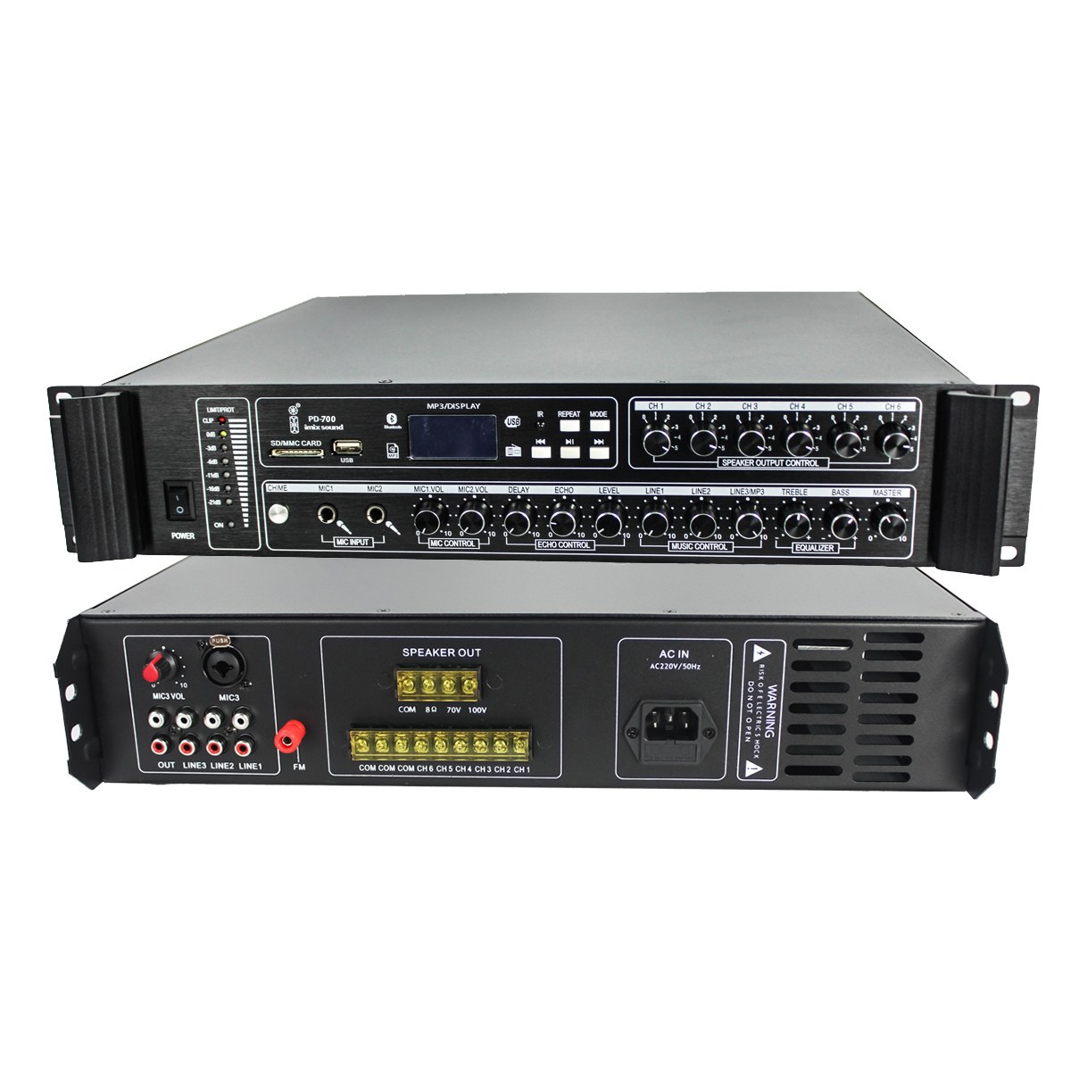 Imix - PD-500 500W Public Address Amplifier — view 1