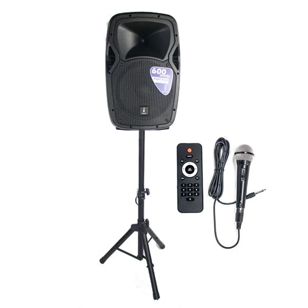 Imix - Party 15A 15-Inch Active Speaker with Stand and Mic — view 1