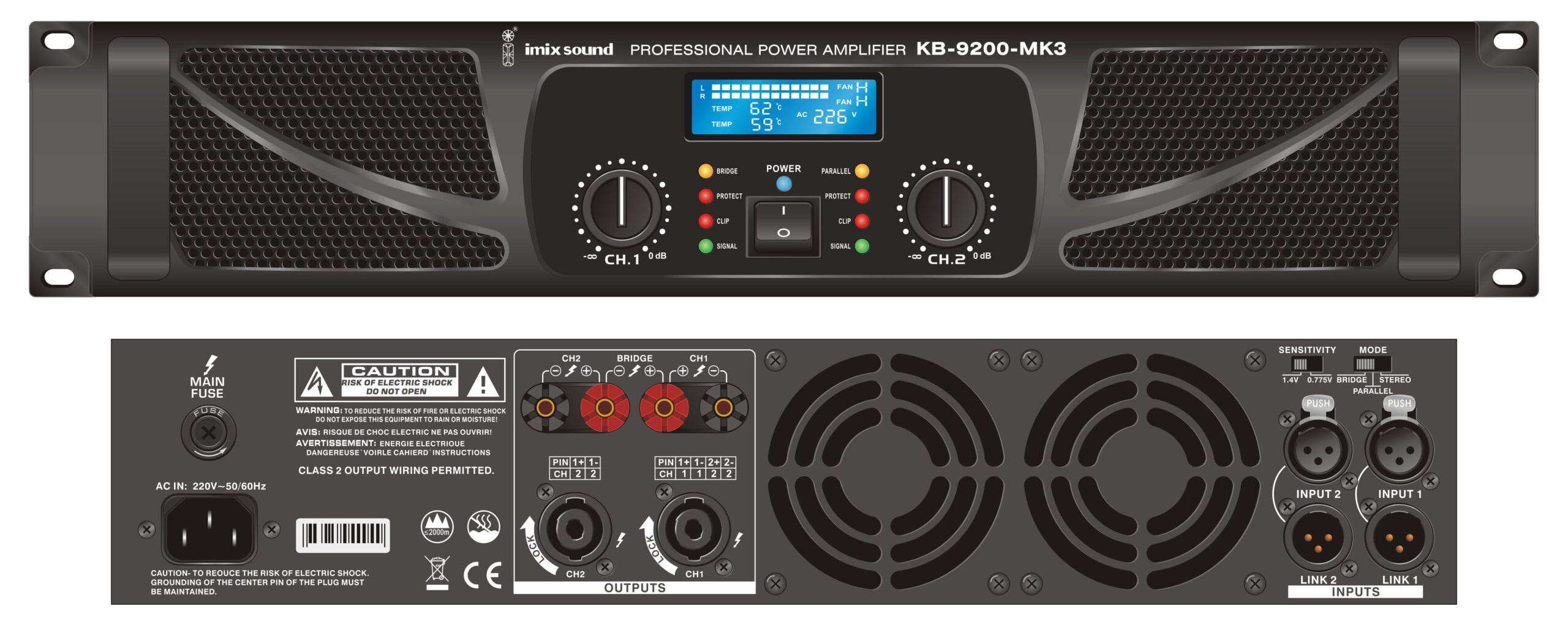 Imix - KB-9200-MK3 Power Amplifier — view 1