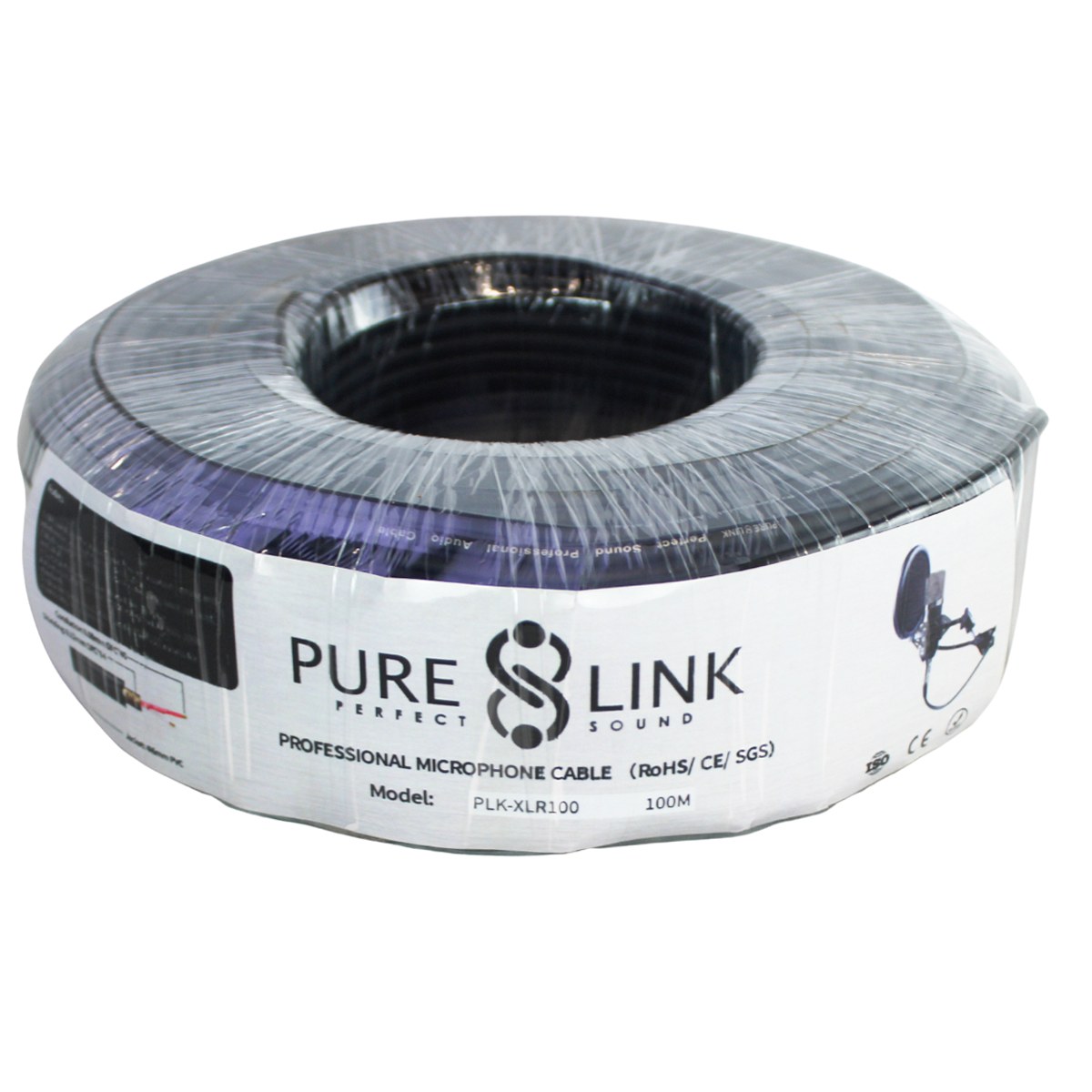 Pure Link - PLK-XLR100 XLR Microphone Cable (100m, No Plugs)