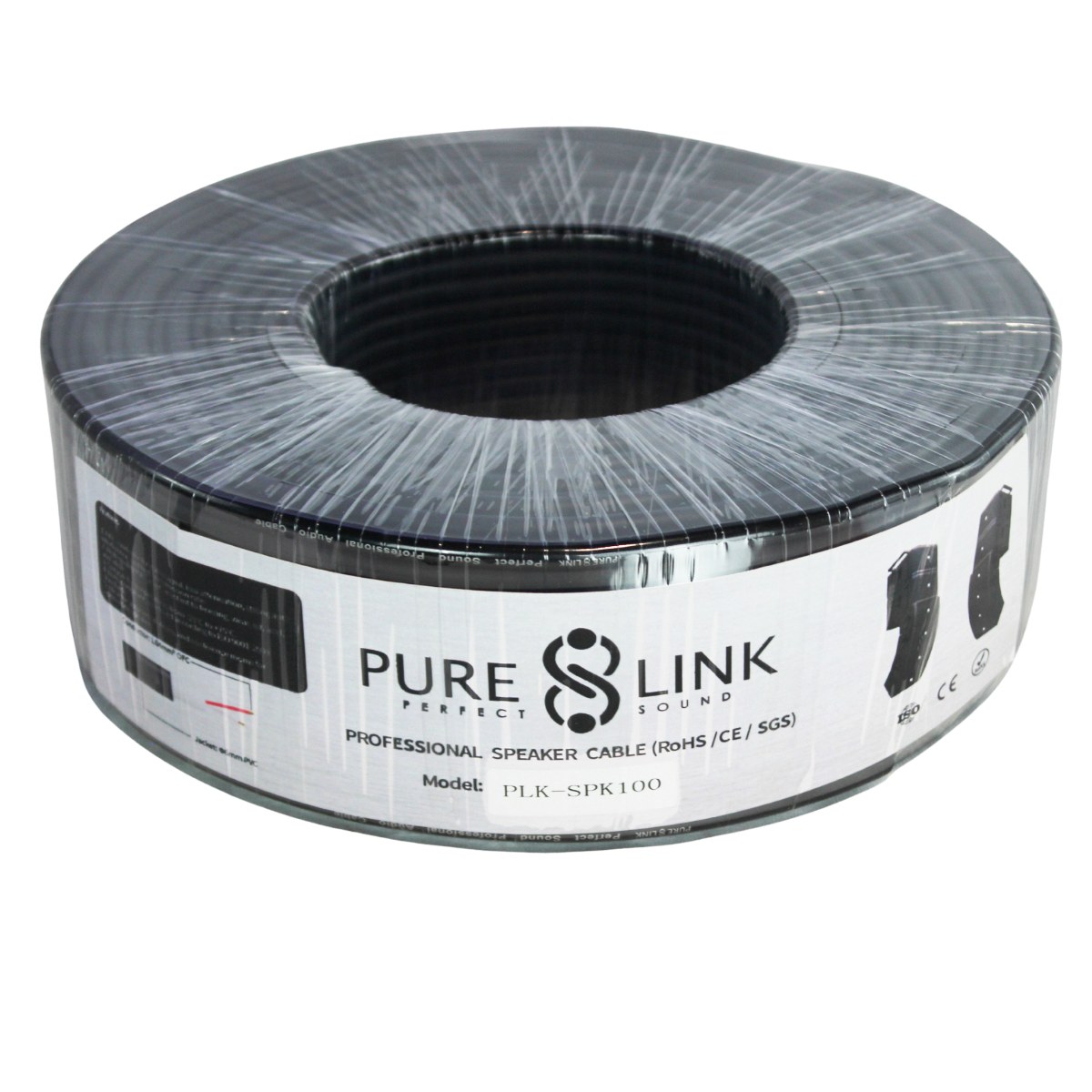 Pure Link - PLK-SPK100 Speakon Speaker Cable (100m, No Plugs)