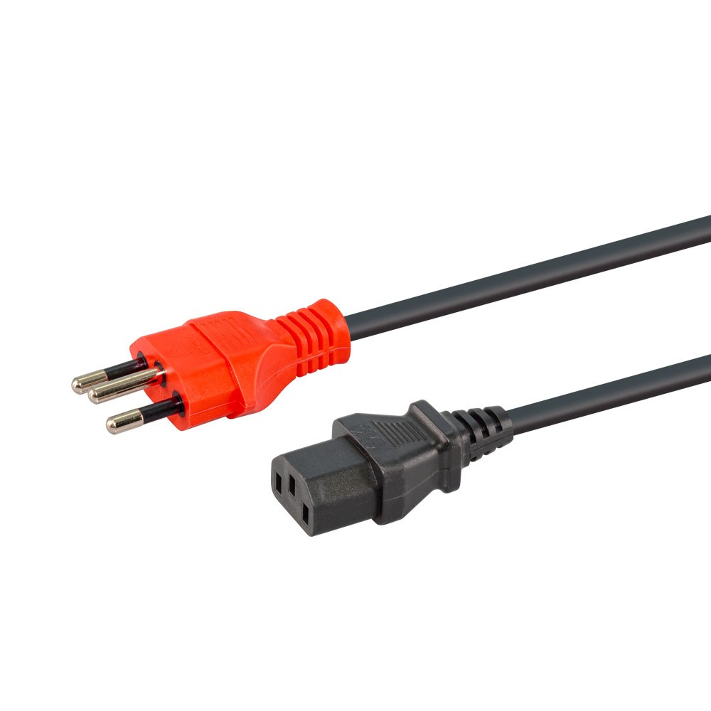 Generic Power Solutions - PWR-D-NSA-IECF 1.8m Partially Dedicated Slimline 3-Pin to IEC C13 Power Cable