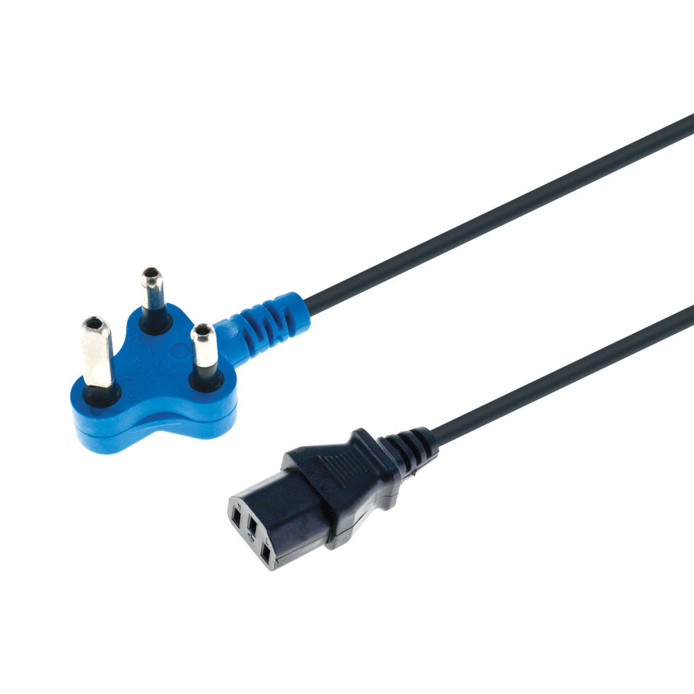 Generic Power Solutions - PWR-1H-B-IEC-1.8M 1.8m Blue Dedicated Plug to IEC C13 Power Cable
