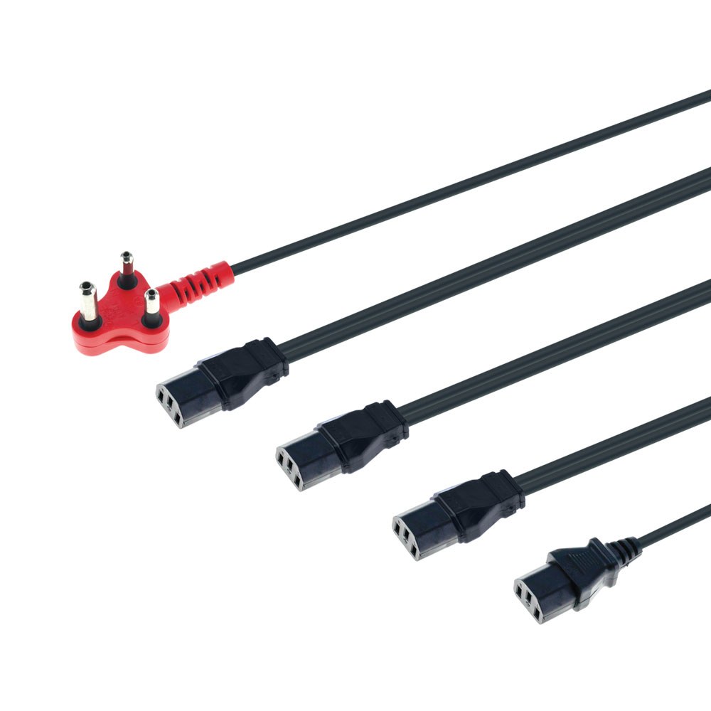 Generic Power Solutions - PWR-4H-D-5M 5m Dedicated Multi-Head Power Cable (4x IEC C13)