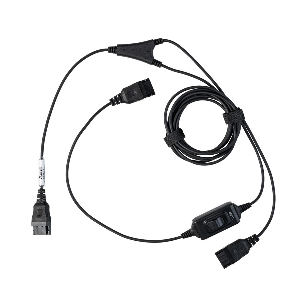 Axtel - AXC-YM Y-Splitter Training Cable With Microphone Supervisor Mute