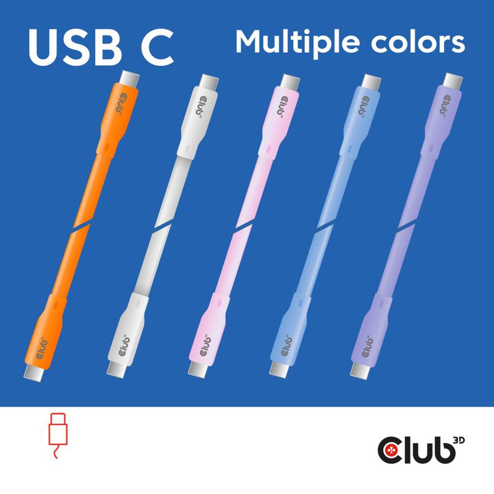 Club3D - CAC-3000 2m USB4 20Gbps 4K 60Hz 240W USB Type-C Cable — view 5