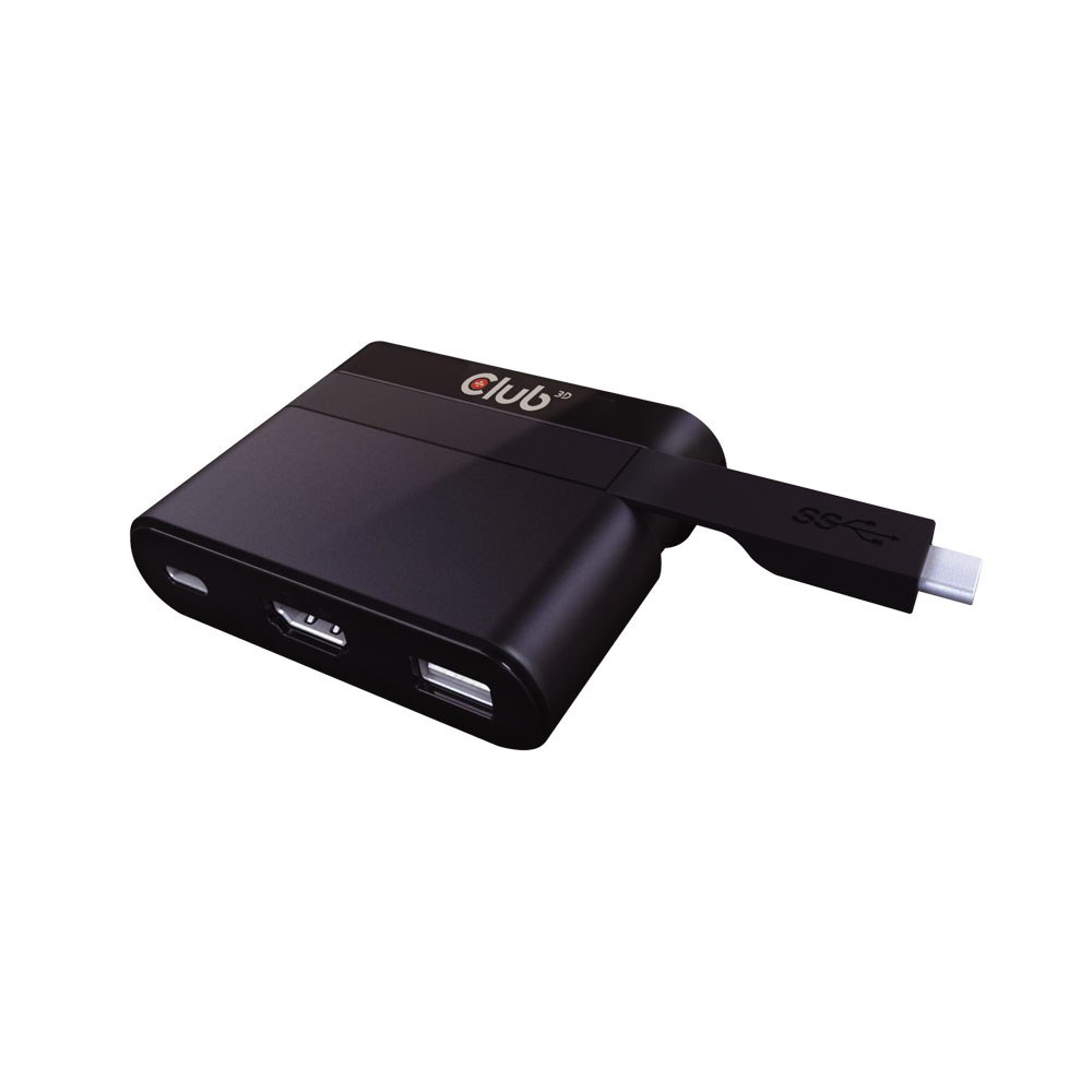 Club3D - CSV-1534 USB-C to HDMI 2.0 4K Mini Dock with USB 2.0 + 60W PD Charging