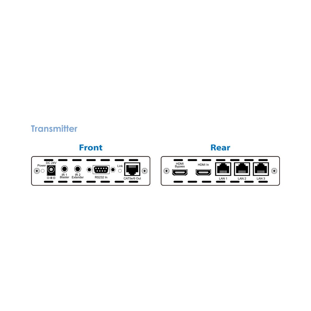 CYP - CH-1109 HDMI Over CAT6/7 Extender Kit with IR, RS232, PoE and Ethernet — view 4
