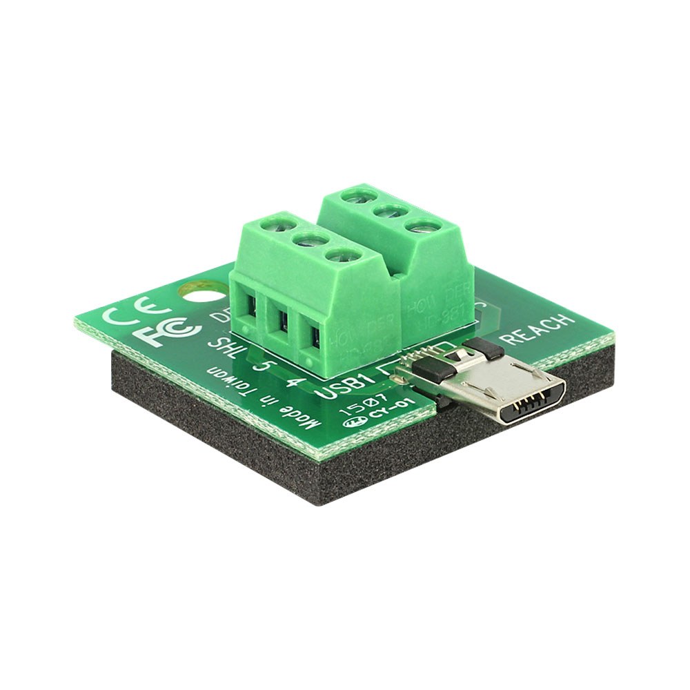 Delock - Micro-USB Male to 6-Pin Terminal Block Adapter (65597)