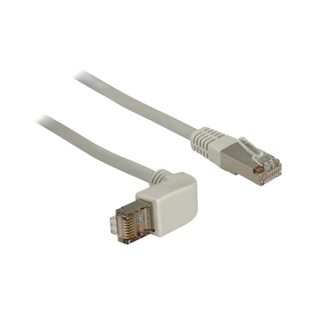 Delock - Cat.6 S/FTP RJ45 Patch Cable, Angled/Straight, LS0H, 0.5m (83524)